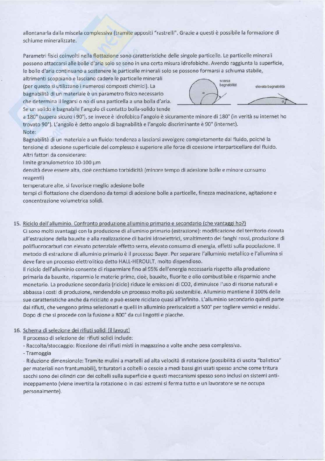 Risposte alle domande d'esame di Ingegneria delle materie prime t Pag. 11