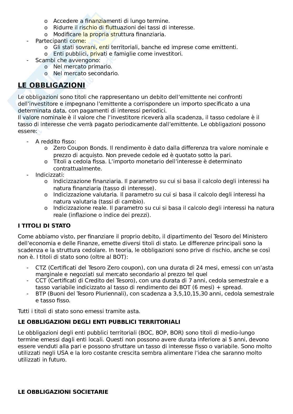 Appunti Sistema finanziario Pag. 11