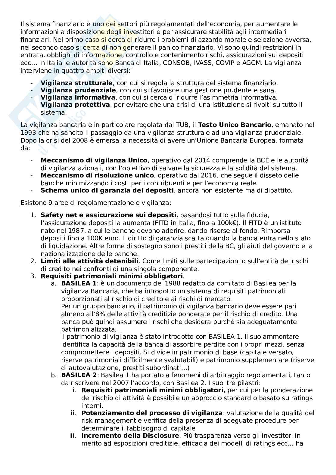 Appunti Sistema finanziario Pag. 36