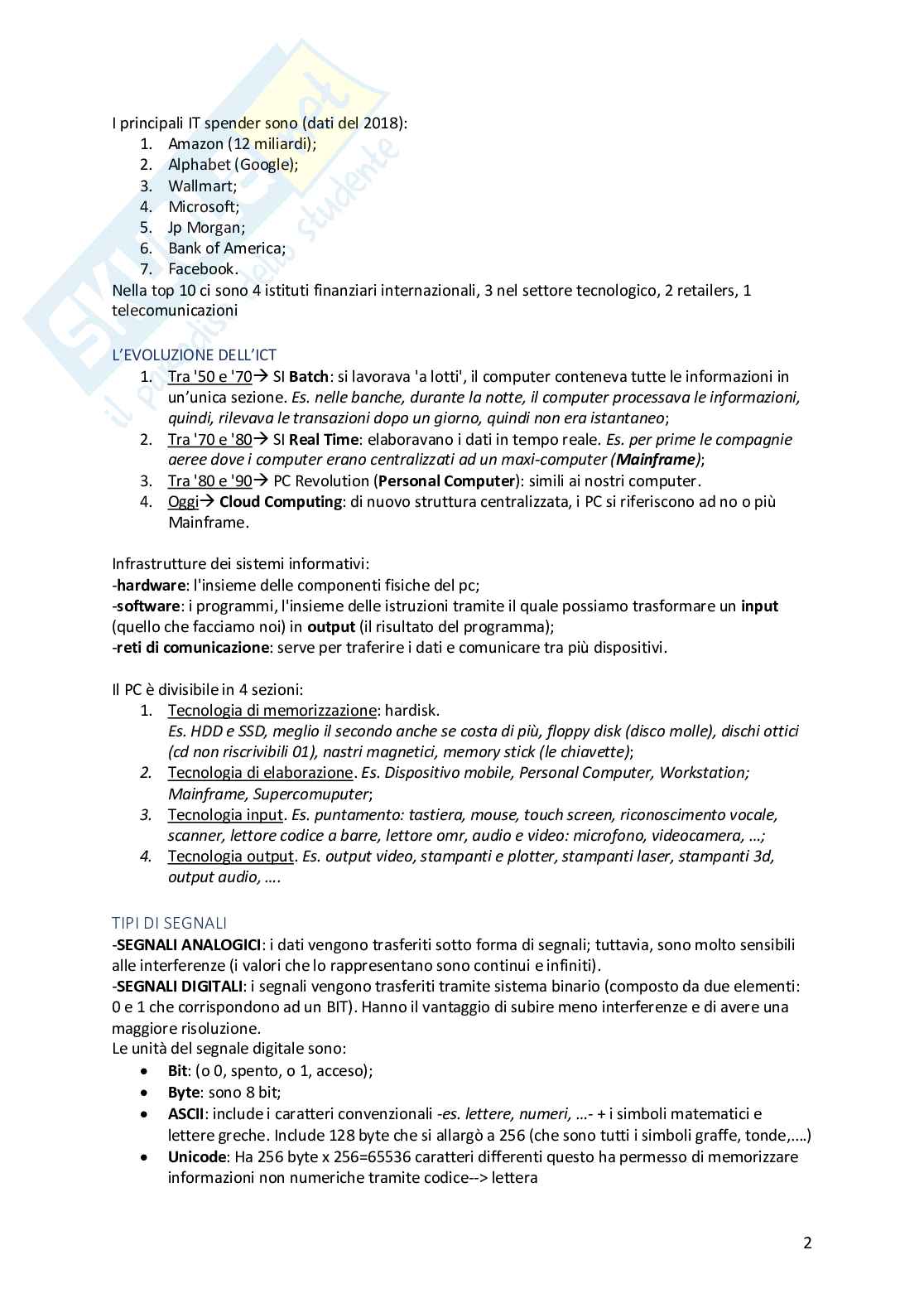 Informatica e sistemi informativi Pag. 2