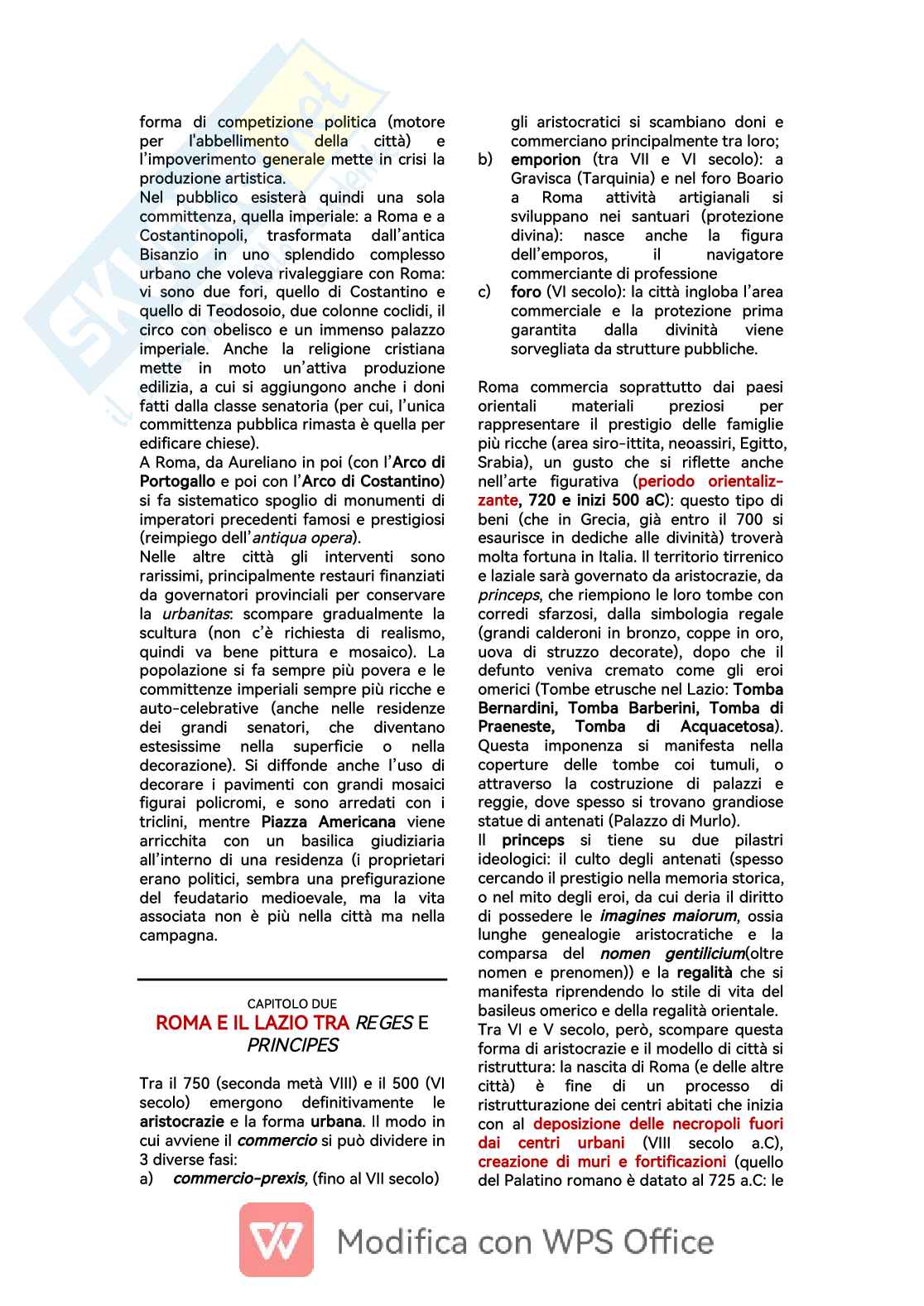 Riassunto esame Archeologia romana, Prof. Buccino Laura, libro consigliato Manuale di arte e archeologia romana , Mario Torelli Pag. 6