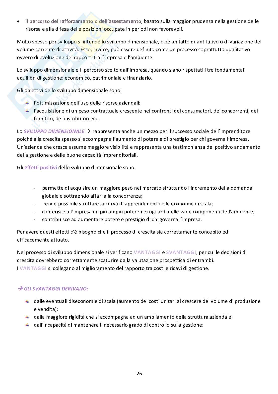 Economia e gestione delle imprese Pag. 26