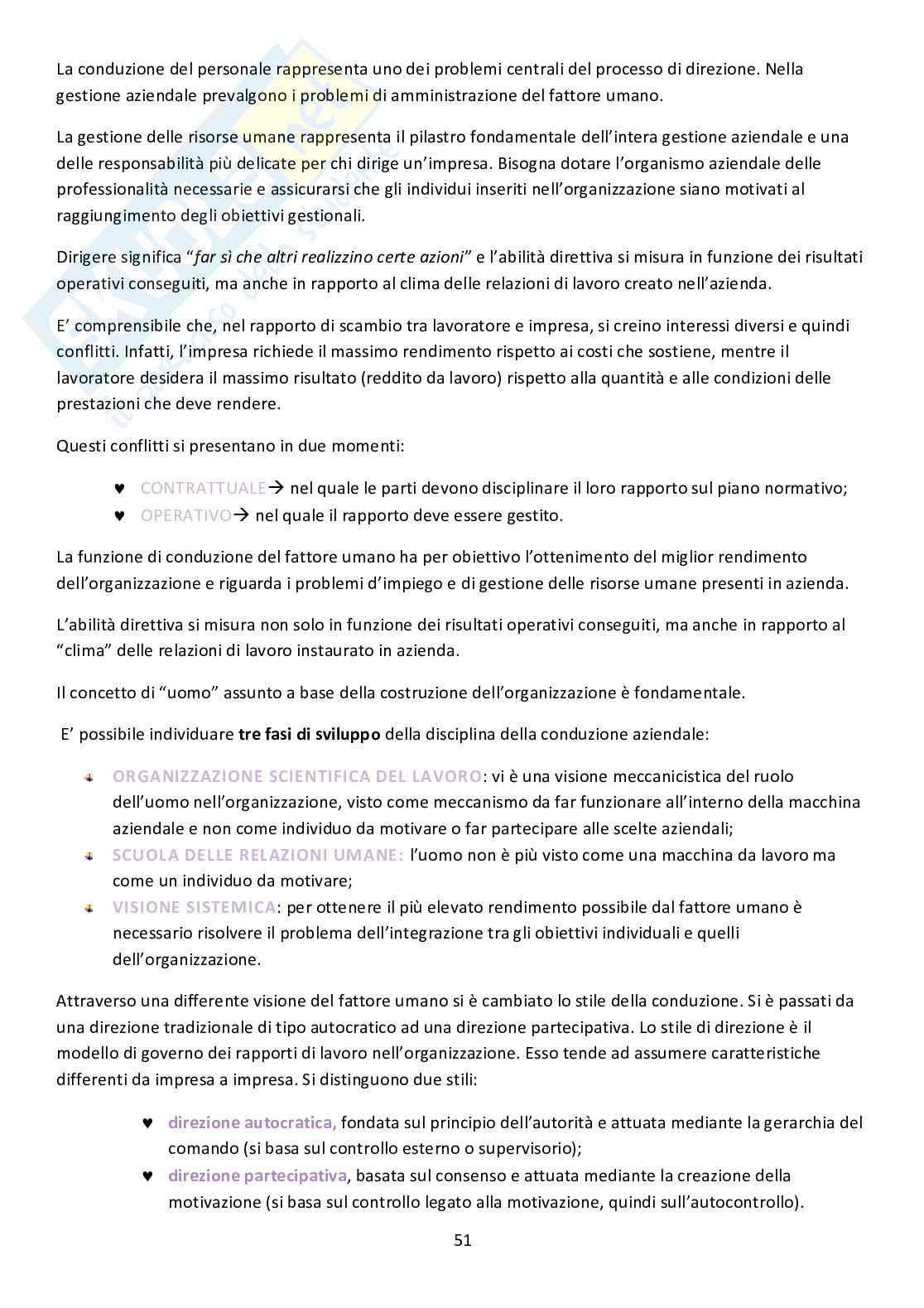 Economia e gestione delle imprese Pag. 51