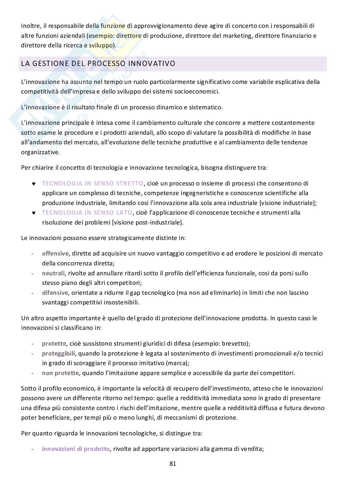 Economia e gestione delle imprese Pag. 81