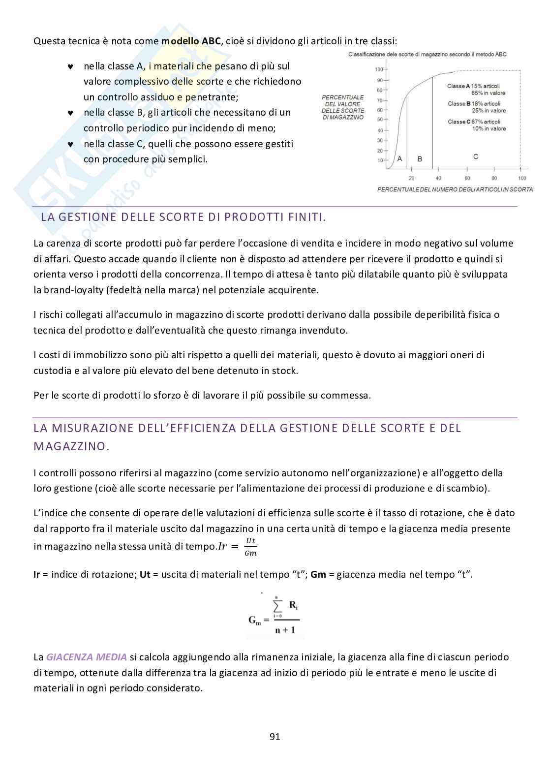 Economia e gestione delle imprese Pag. 91