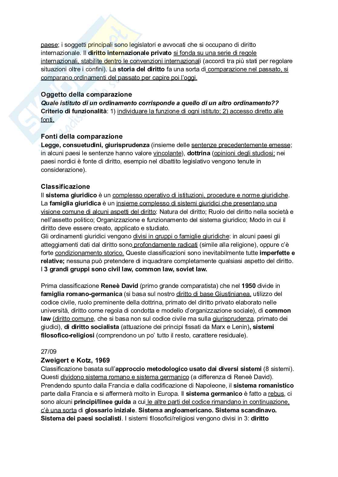 Riassunto esame Sistemi giuridici comparati , Prof. Sonelli Silvia, libro consigliato La tradizione giuridica occidentale, Varano, Barsotti Pag. 2