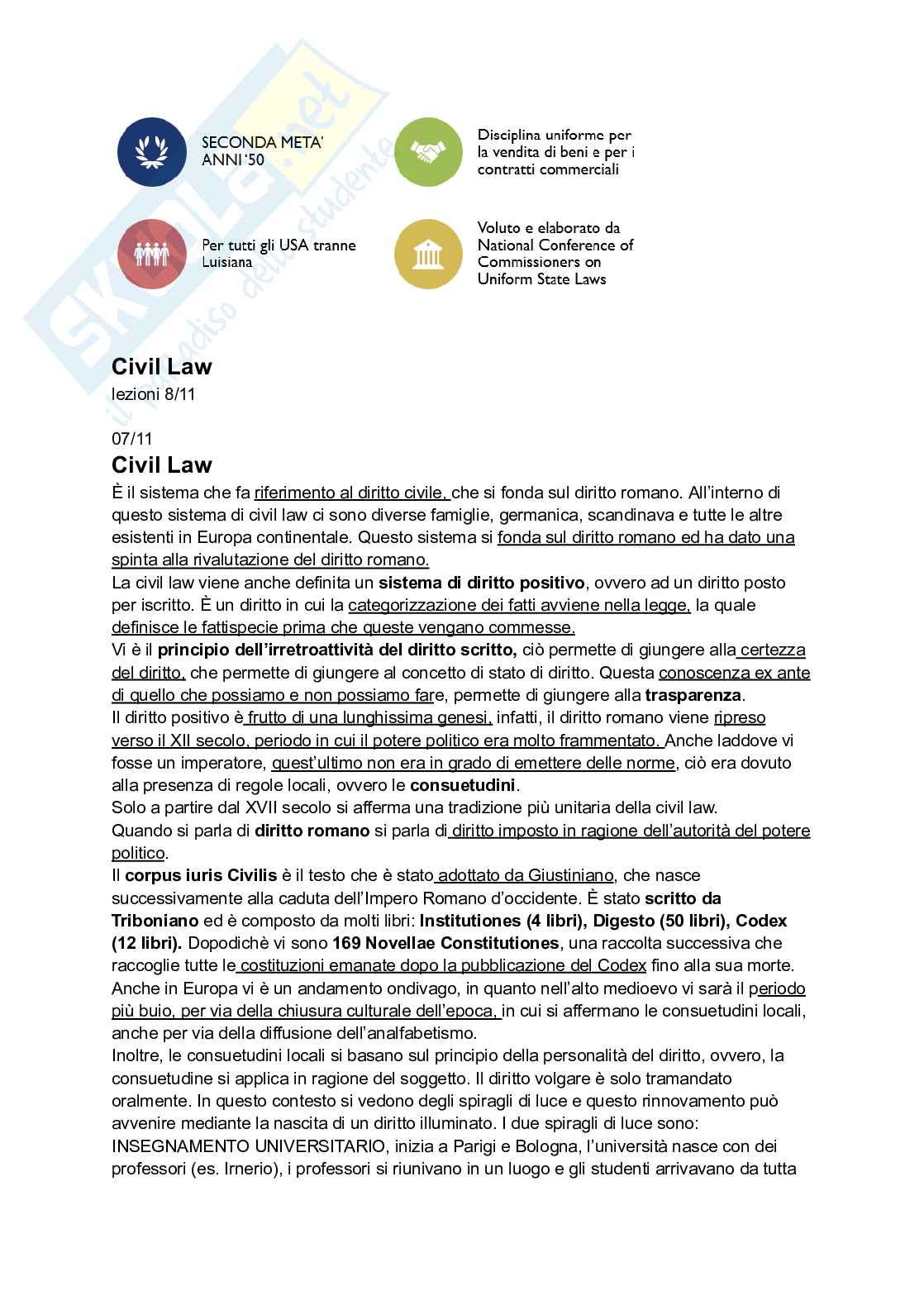 Riassunto esame Sistemi giuridici comparati , Prof. Sonelli Silvia, libro consigliato La tradizione giuridica occidentale, Varano, Barsotti Pag. 41