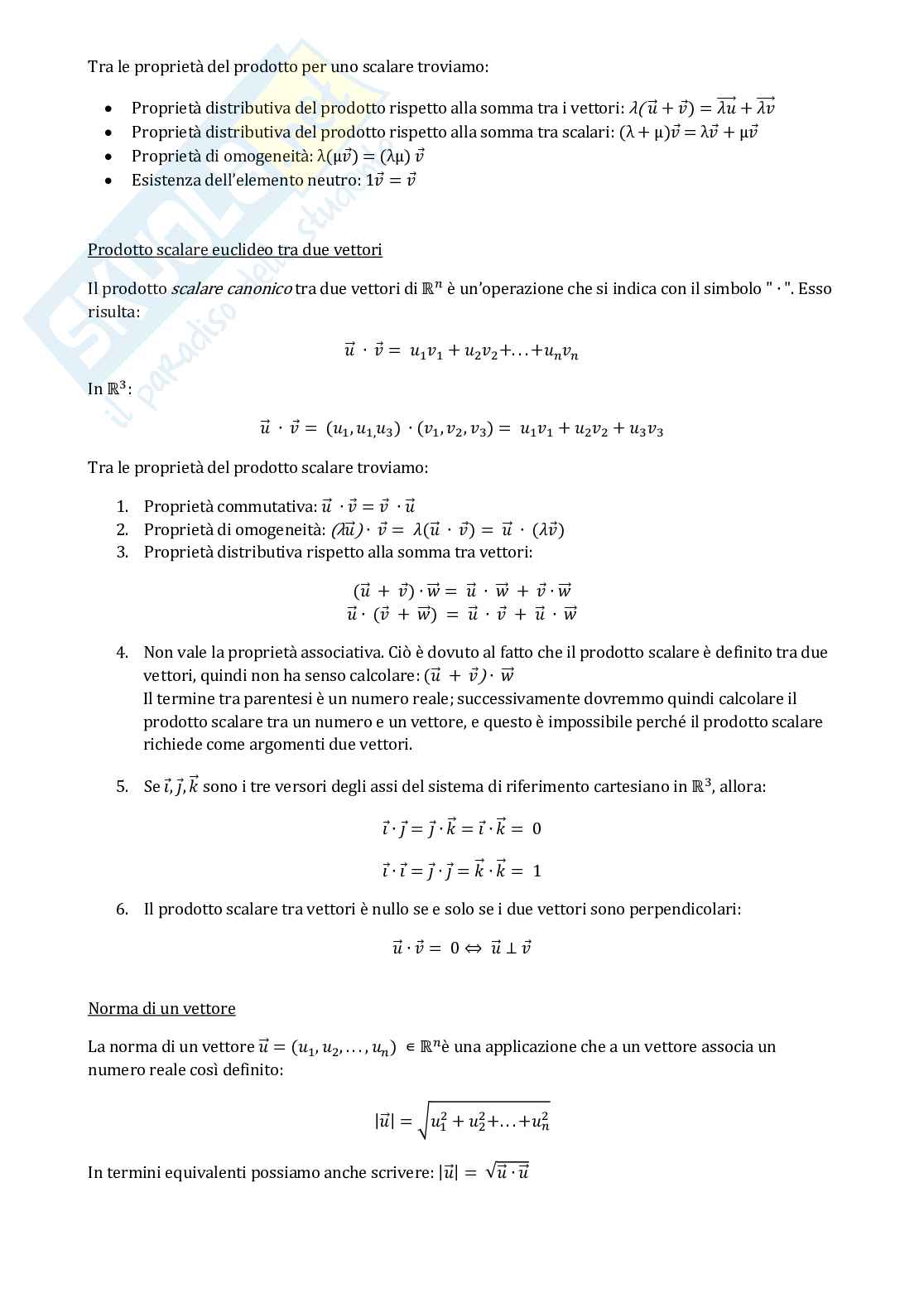 Appunti Geometria e algebra Pag. 6