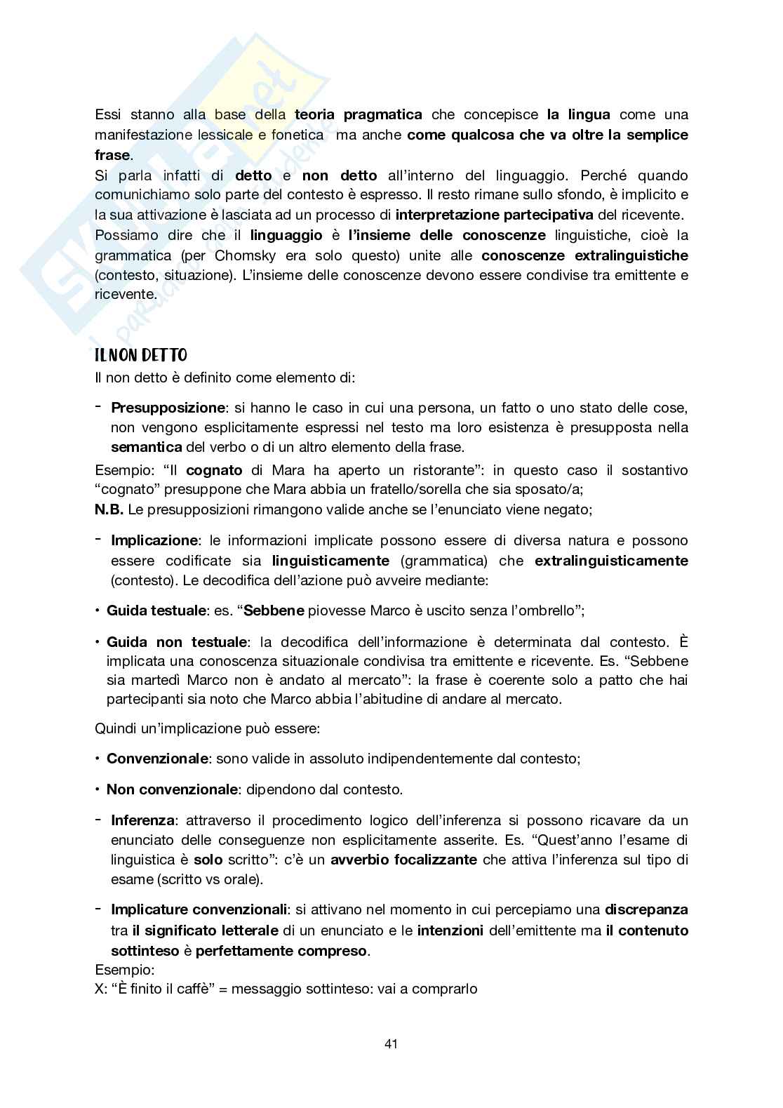 Appunti completi di Linguistica generale Pag. 41