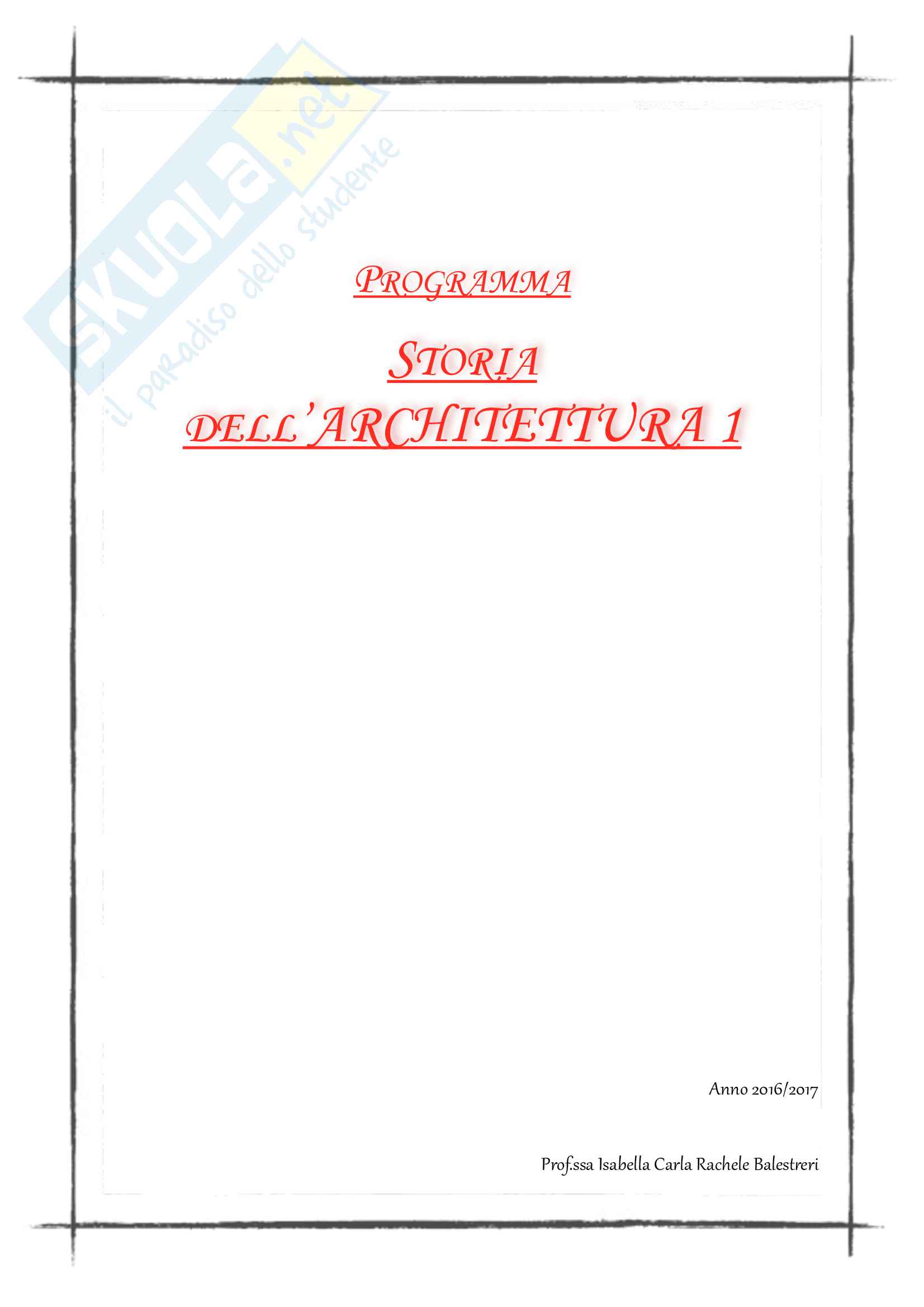 Appunti Storia Architettura Pag. 1