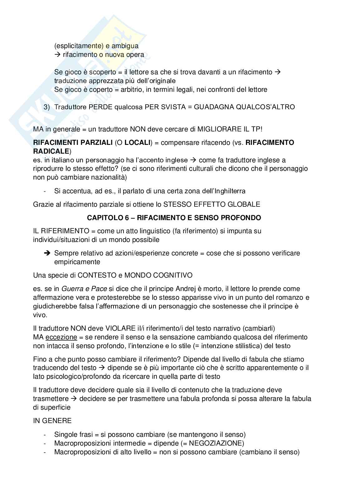 Riassunto esame, prof. Perego Elisa, libro consigliato "Dire quasi la stessa cosa", U. Eco Pag. 6