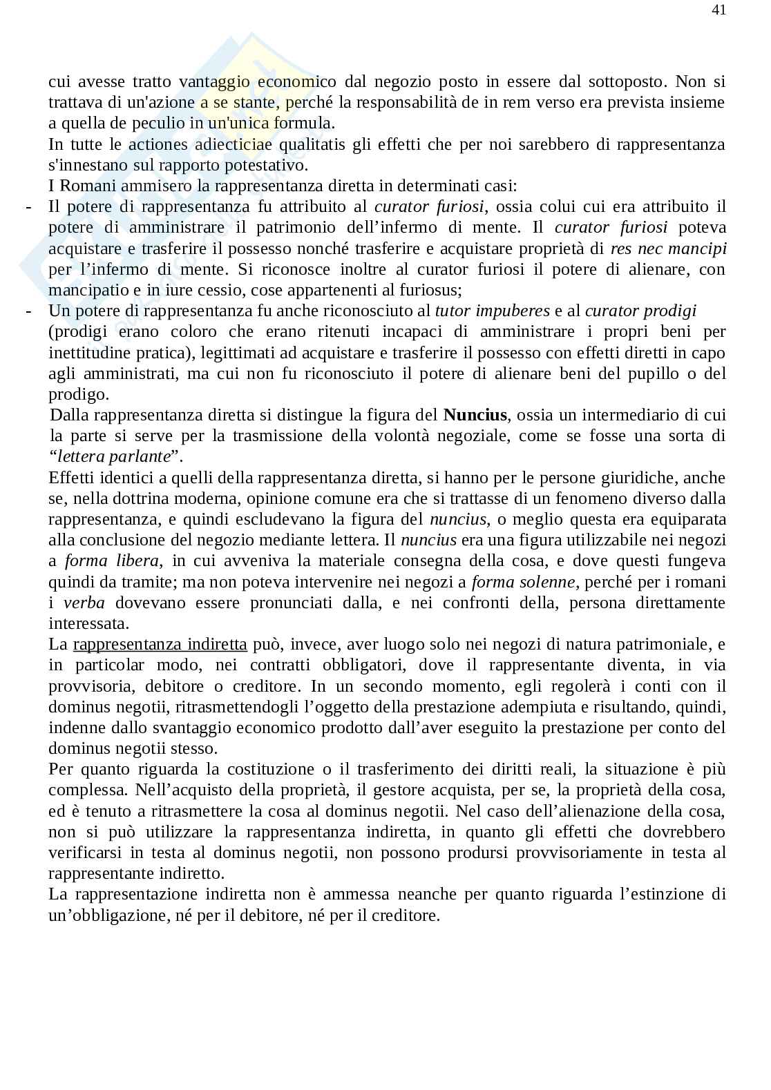 Schema Istituzioni di diritto romano  Pag. 41