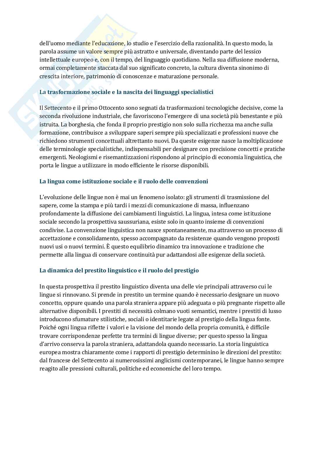 Terminologia e linguaggi specialistici Pag. 6