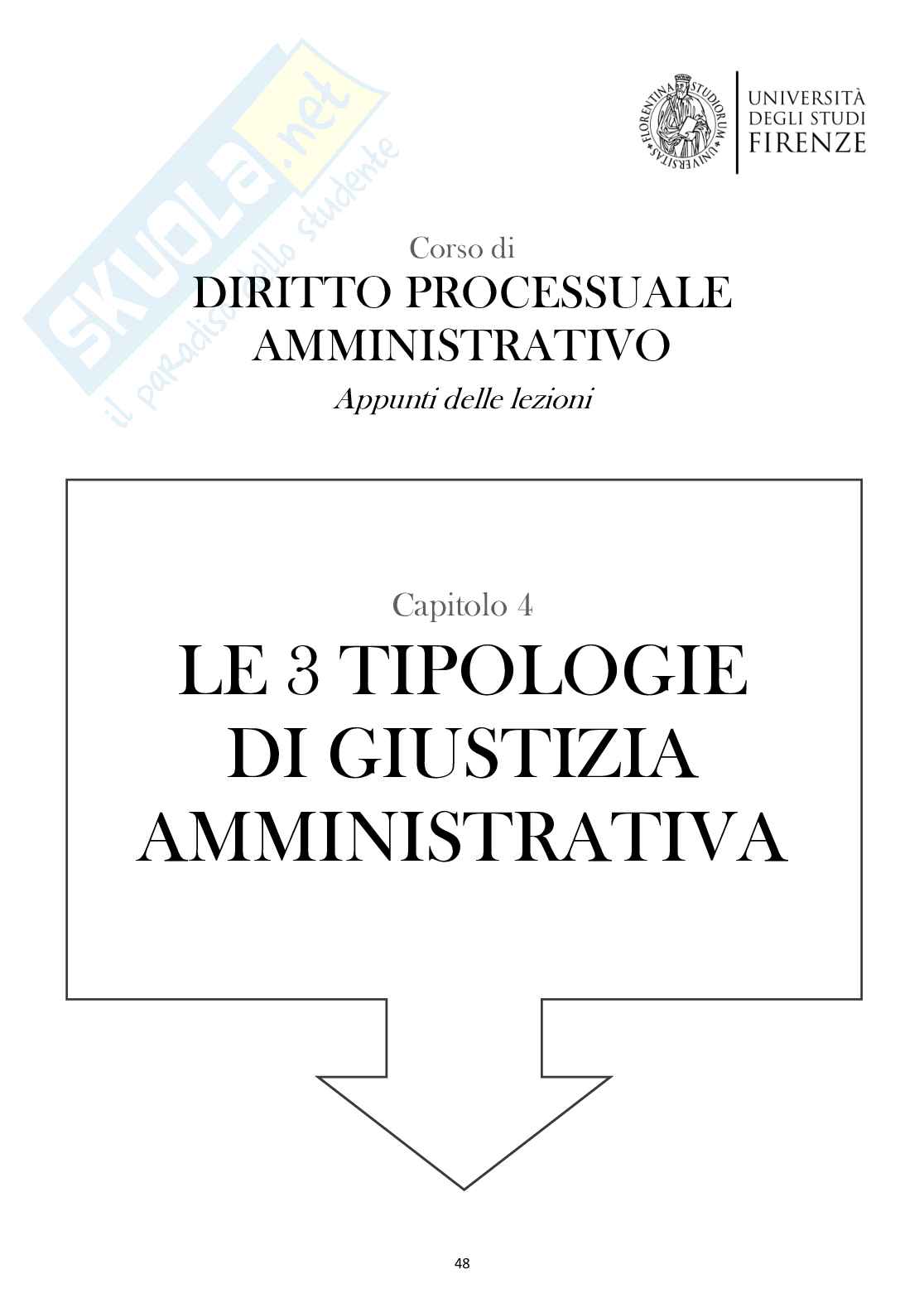 Diritto processuale amministrativo (tre tipologie di giustizia amministrativa)   Pag. 1