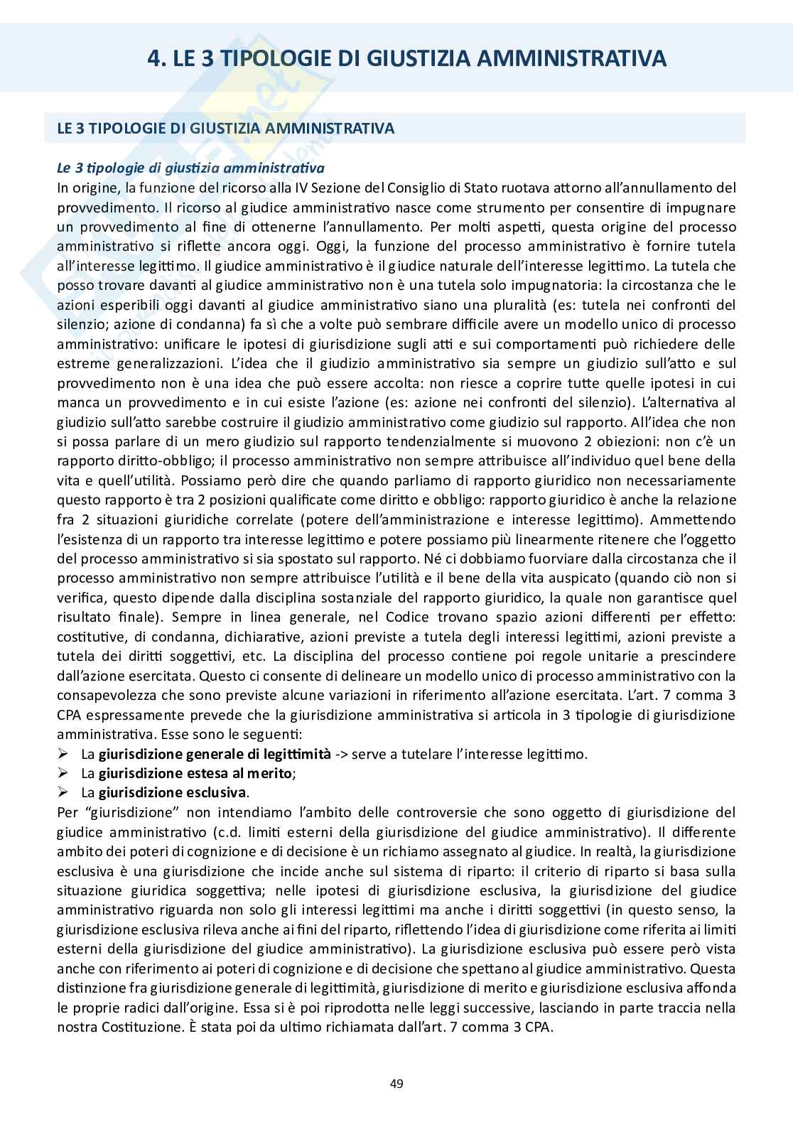 Diritto processuale amministrativo (tre tipologie di giustizia amministrativa)   Pag. 2