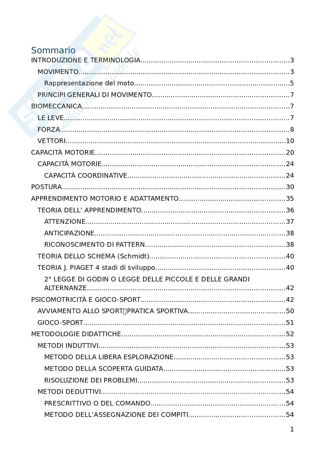 Teoria e metodologia dell'attività motoria Pag. 2