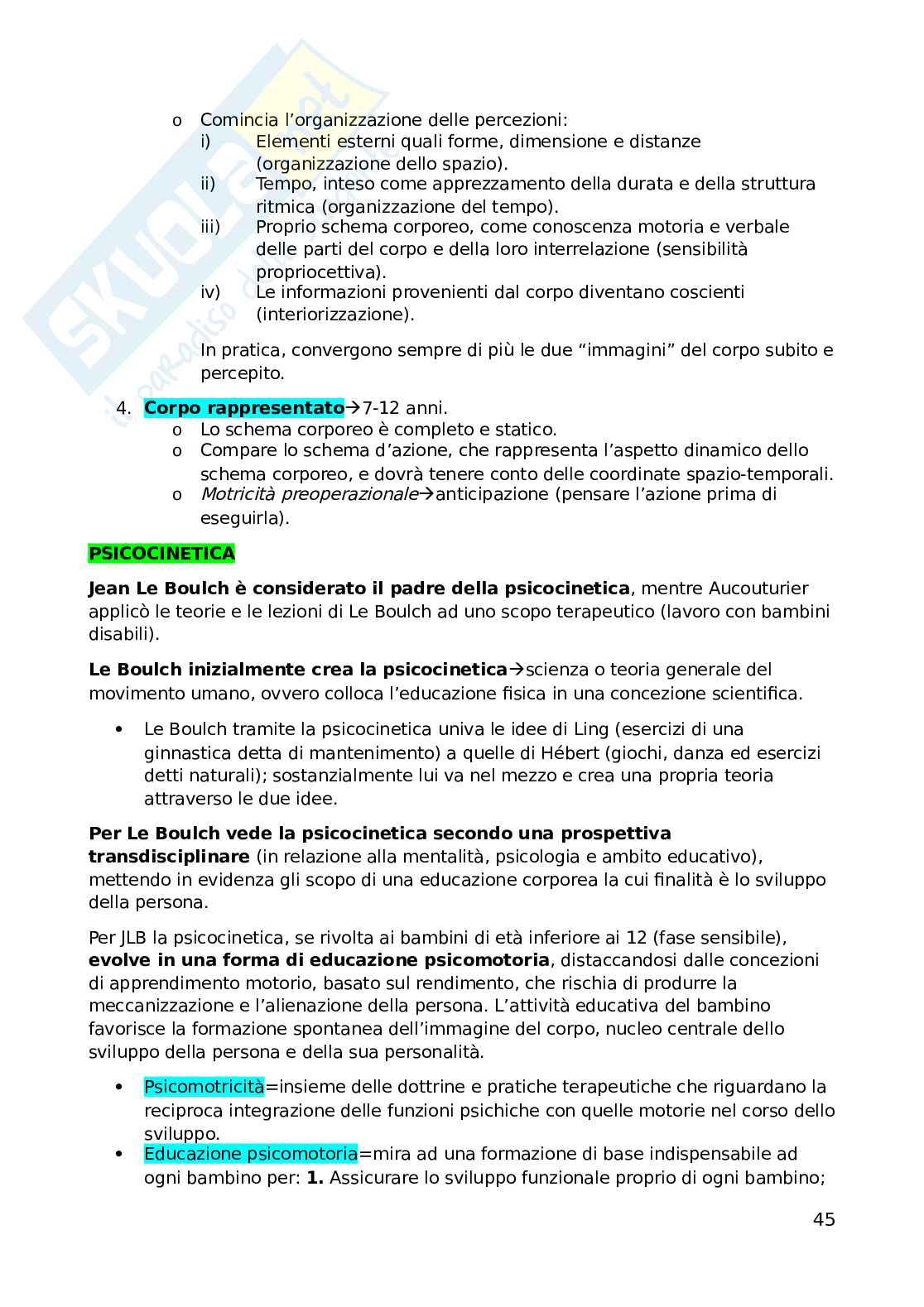 Teoria e metodologia dell'attività motoria Pag. 46