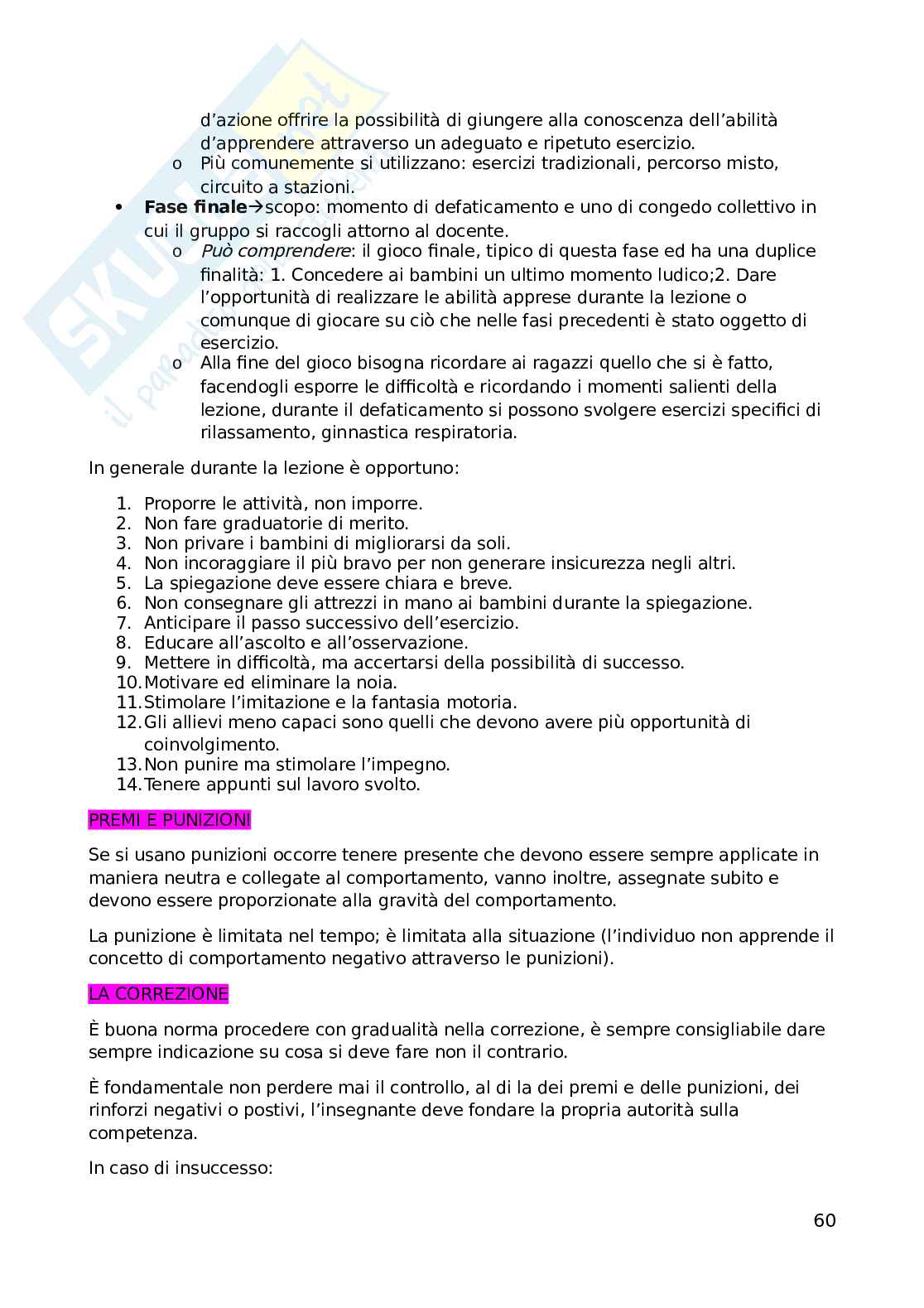 Teoria e metodologia dell'attività motoria Pag. 61