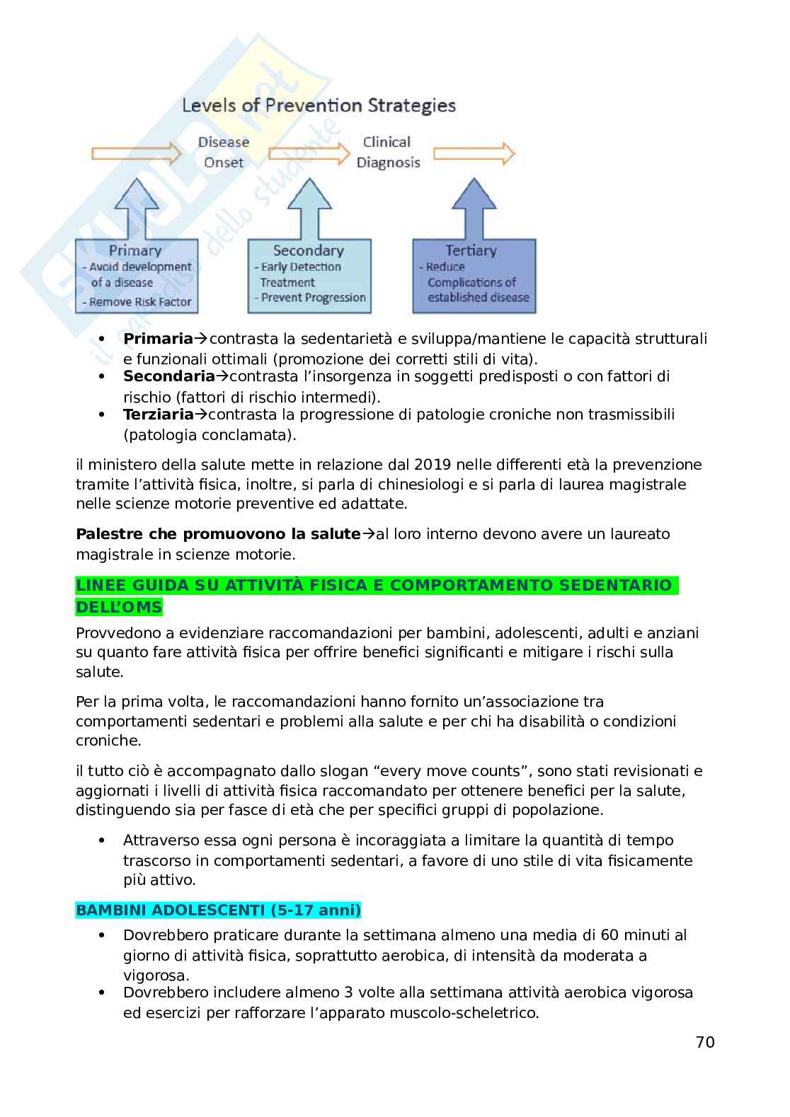 Teoria e metodologia dell'attività motoria Pag. 71