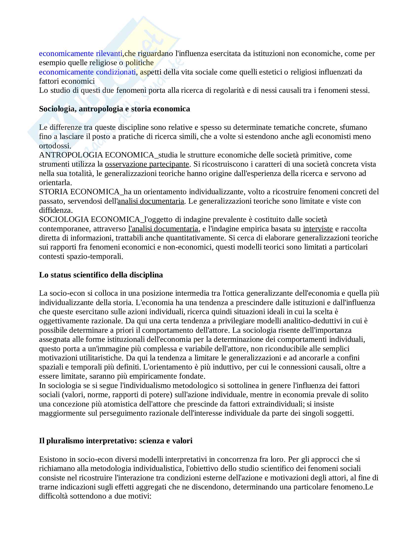 Sociologia economica Pag. 2
