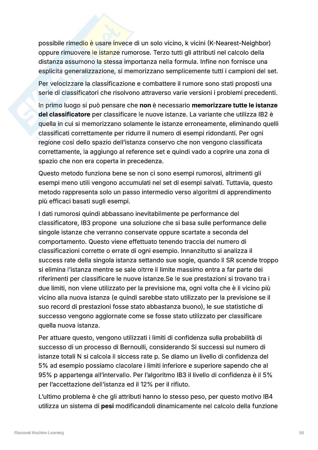 Appunti esame Machine Learning – Modelli Instance-Based, SVM e Kernel Pag. 2