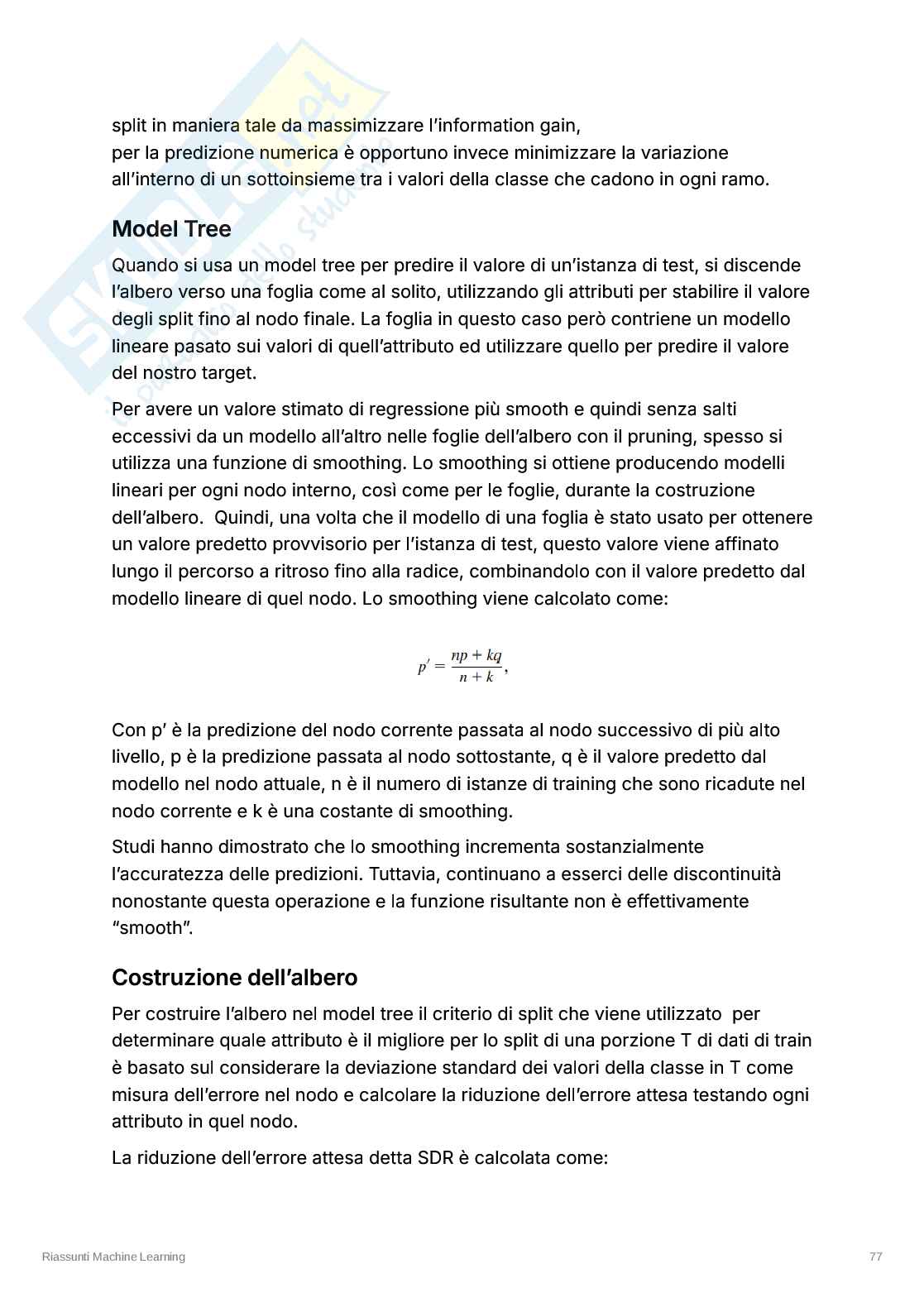 Appunti esame Machine Learning – Modelli Instance-Based, SVM e Kernel Pag. 21