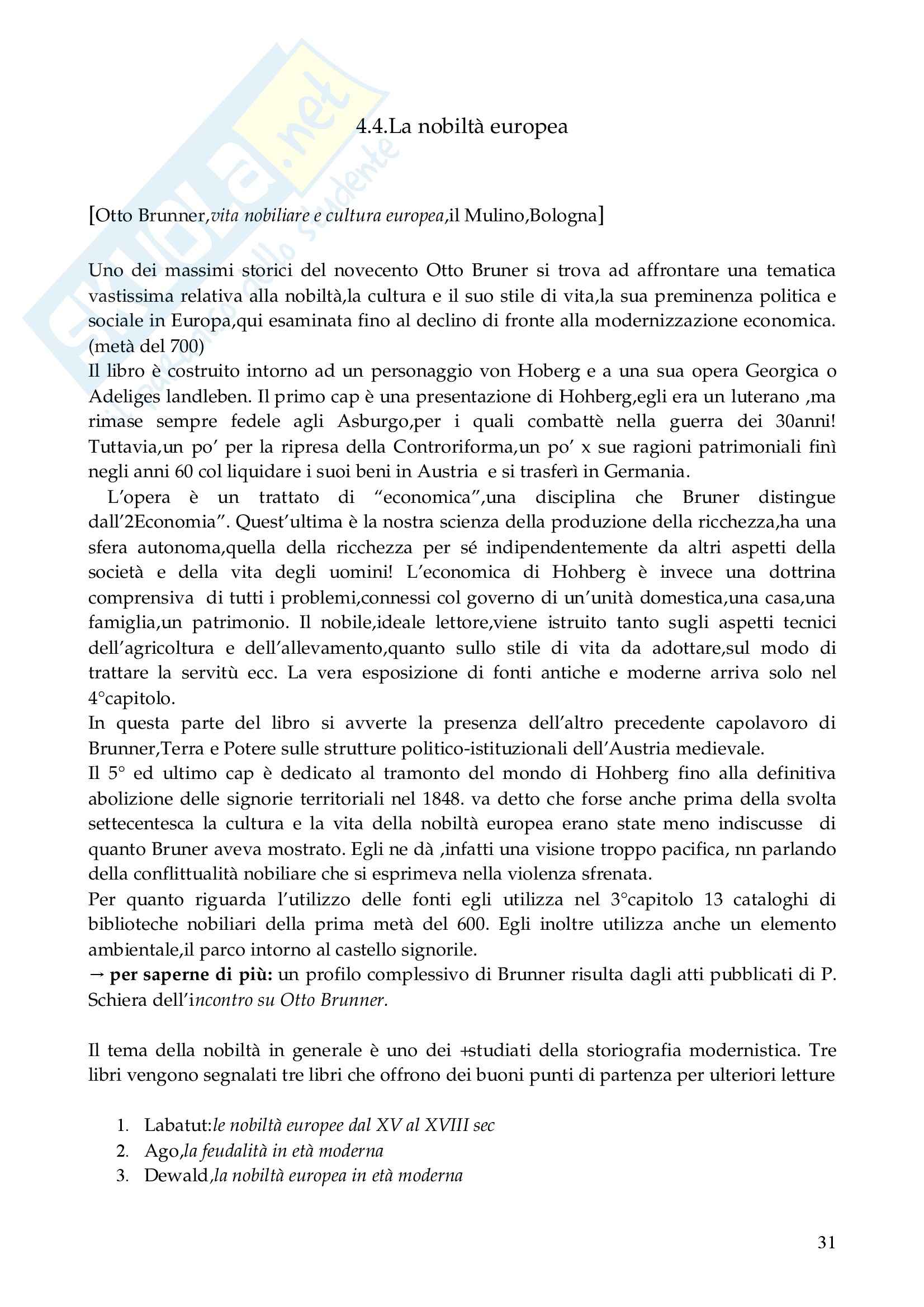 Storia moderna – Guida allo studio Pag. 31
