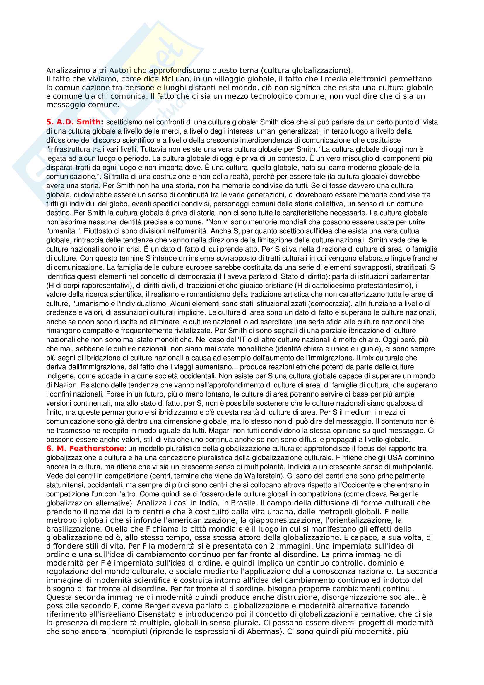 Società, politica e globalizzazione Pag. 36