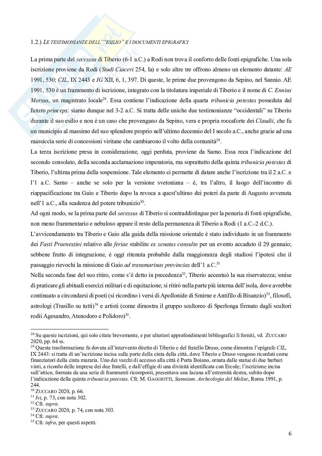 Riassunto esame Archeologia romana e delle province, Prof. Menichetti Mauro, libro consigliato Archeologia delle province romane, Bejor et al. Pag. 6