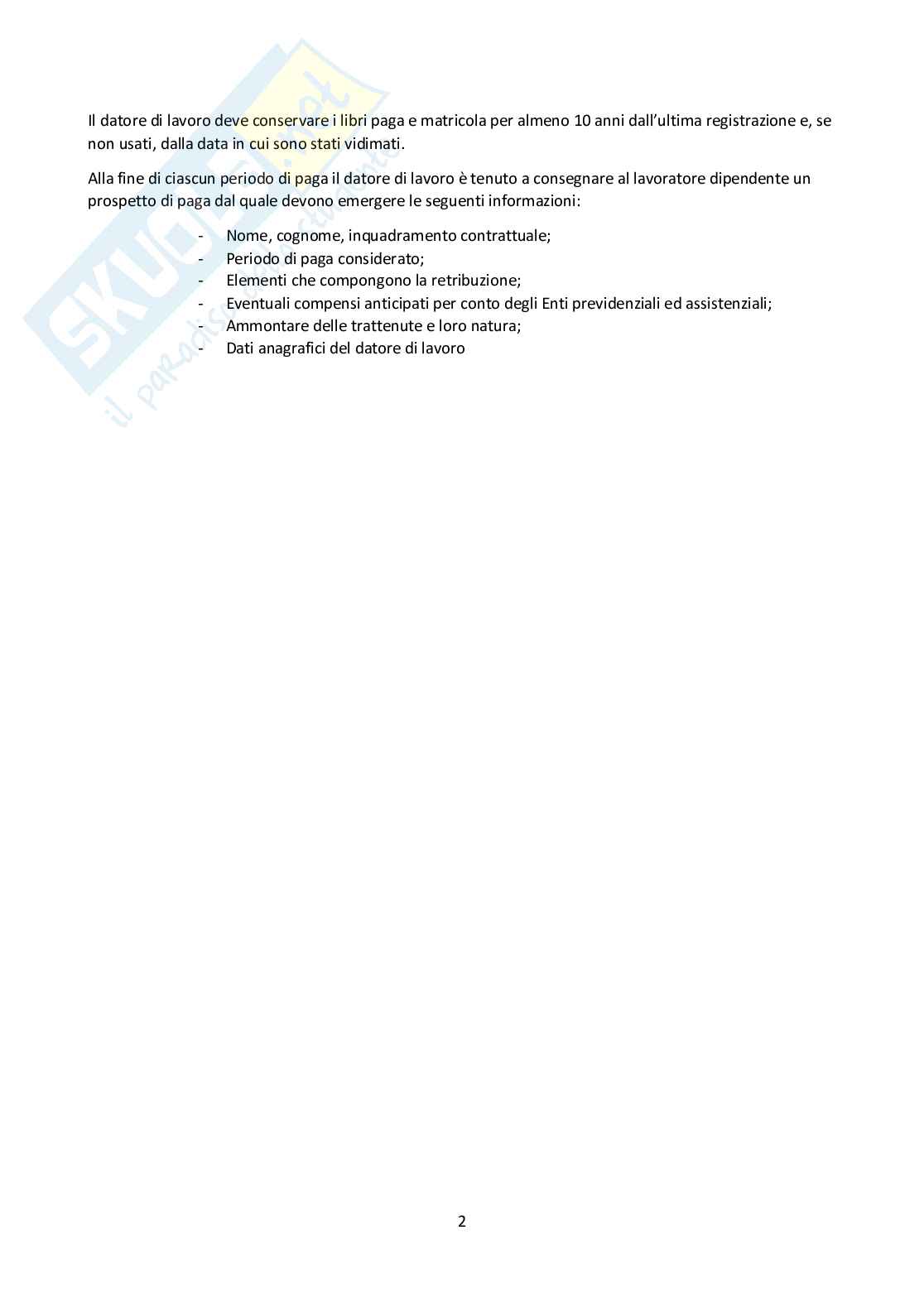 Paghe e contributi Pag. 2