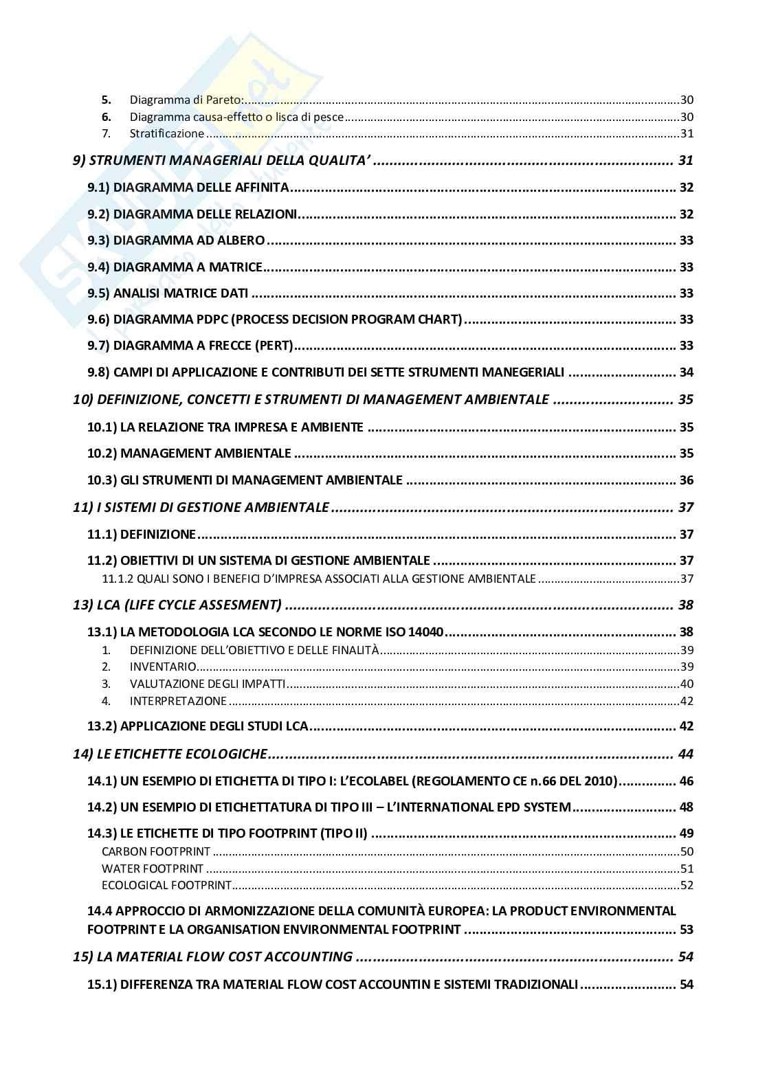 Management della qualità Pag. 2