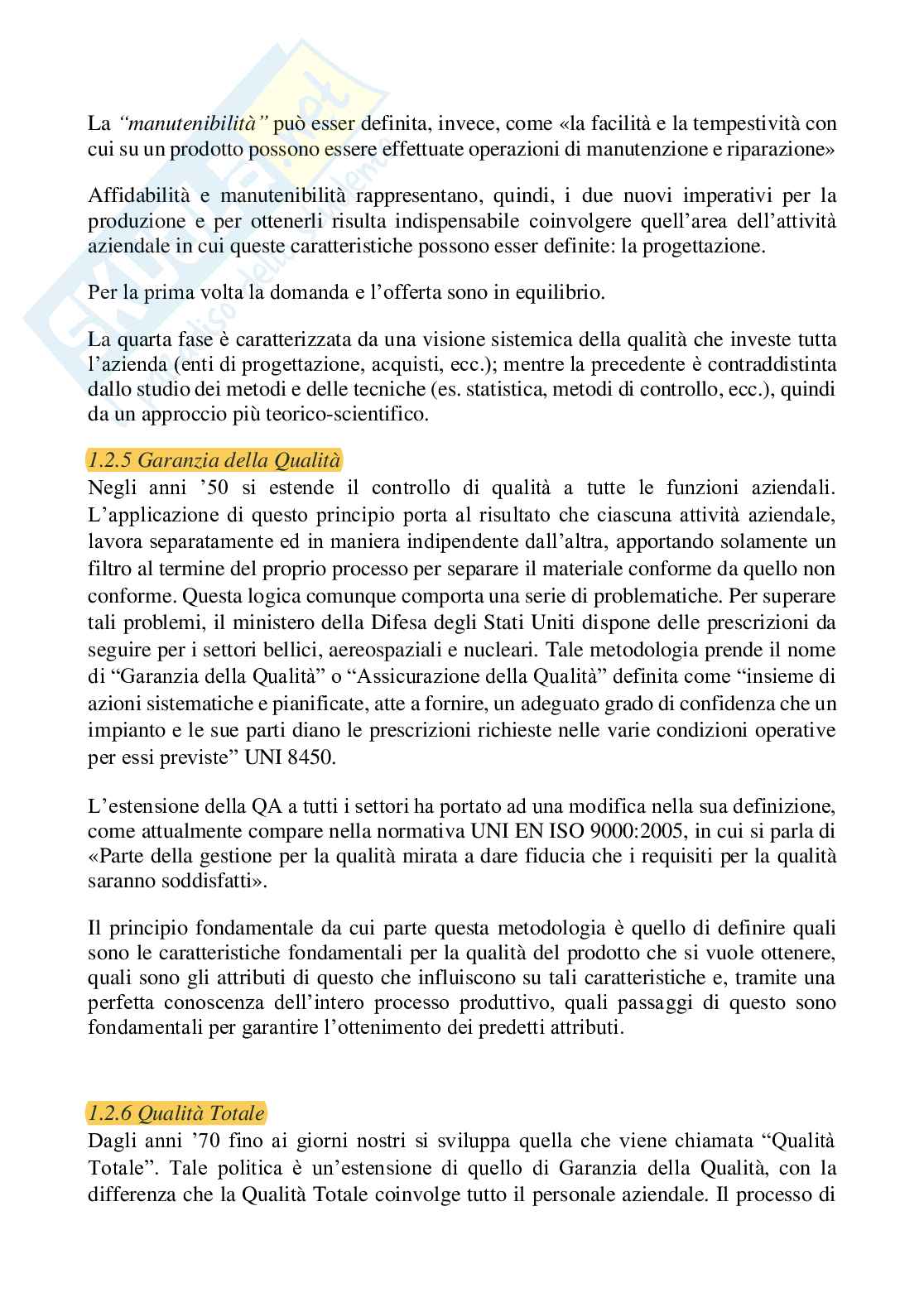 Management della qualità Pag. 6