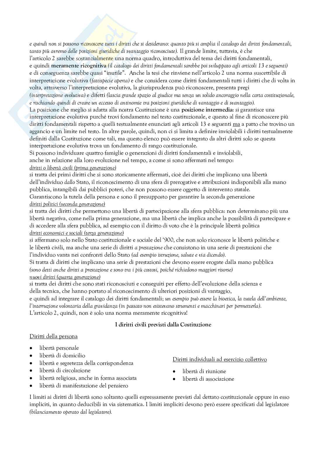 Appunti completi diritto costituzionale (Unipd, professor Rivosecchi) Pag. 61