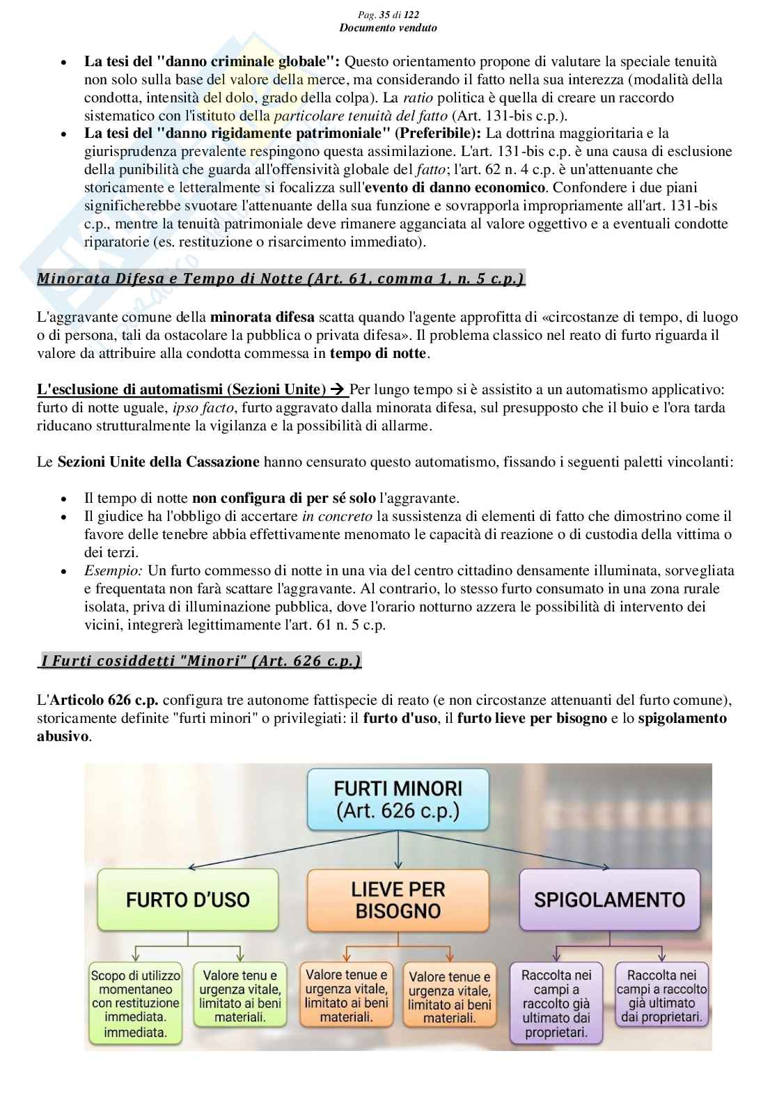 Riassunto esame Diritto Penale, Prof. Marra Gabriele, libro consigliato Lineamenti di diritto penale speciale (parte delitti contro il patrimonio), Seminara, Bartoli, Pellissaro Pag. 36
