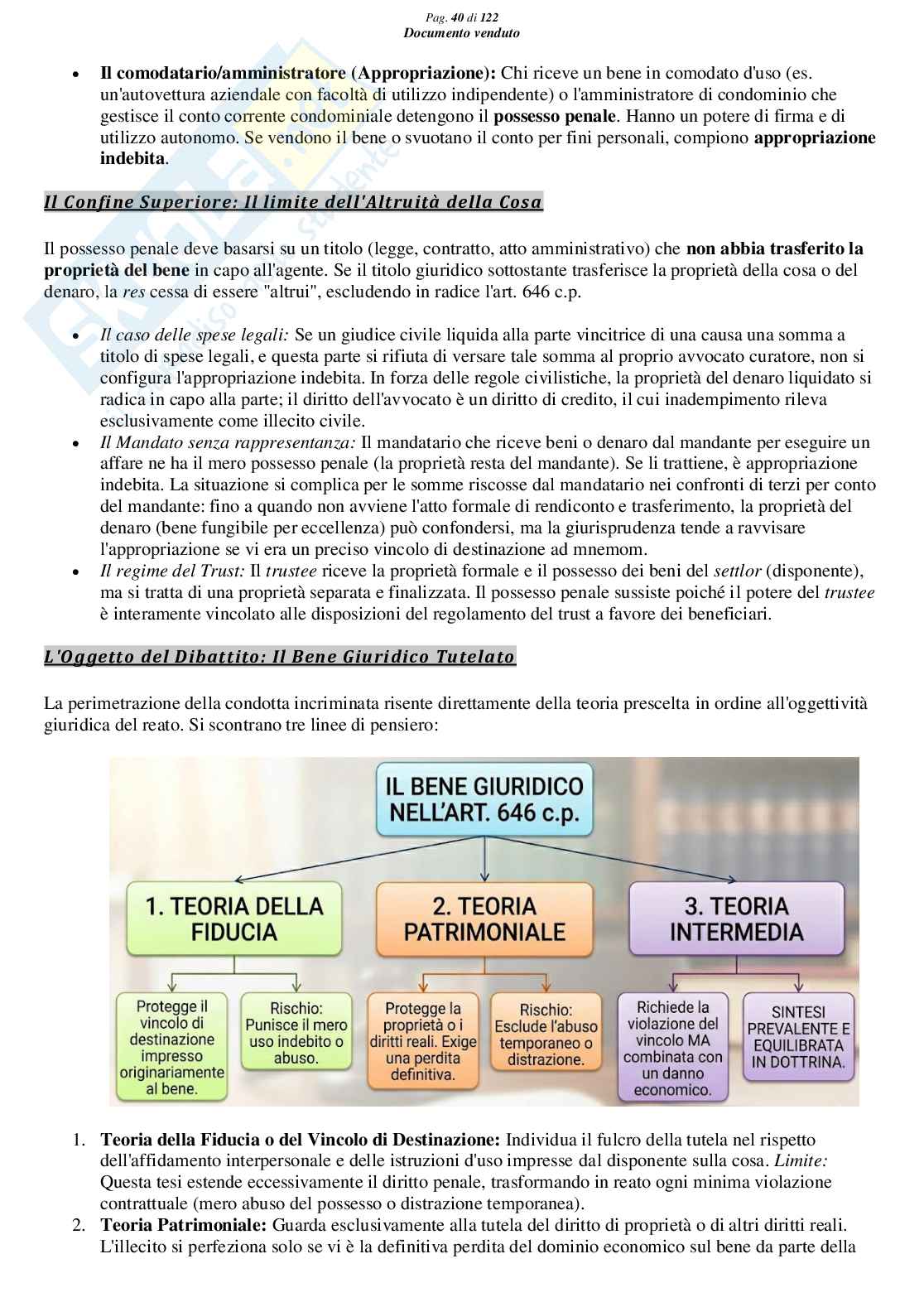 Riassunto esame Diritto Penale, Prof. Marra Gabriele, libro consigliato Lineamenti di diritto penale speciale (parte delitti contro il patrimonio), Seminara, Bartoli, Pellissaro Pag. 41