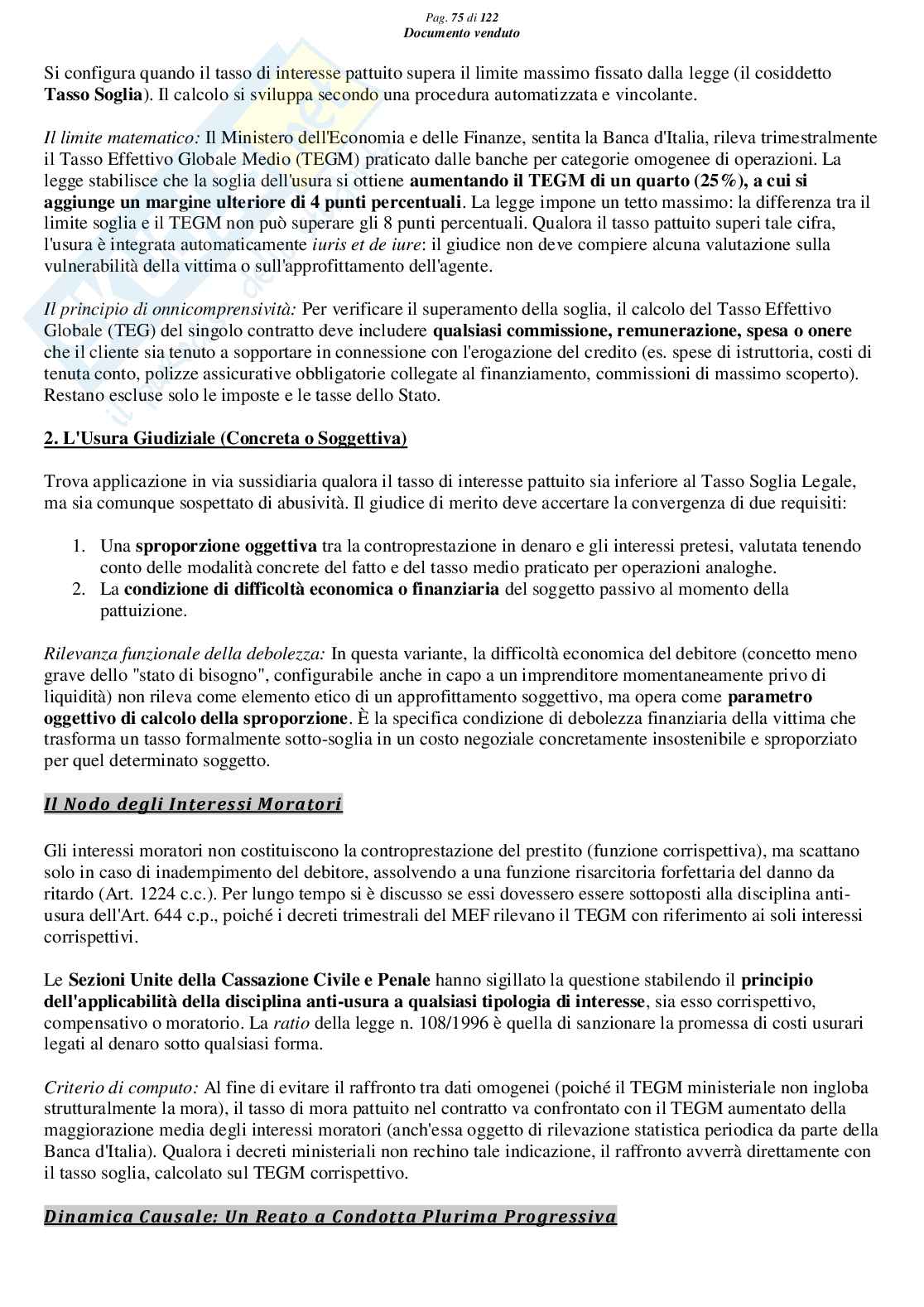 Riassunto esame Diritto Penale, Prof. Marra Gabriele, libro consigliato Lineamenti di diritto penale speciale (parte delitti contro il patrimonio), Seminara, Bartoli, Pellissaro Pag. 76