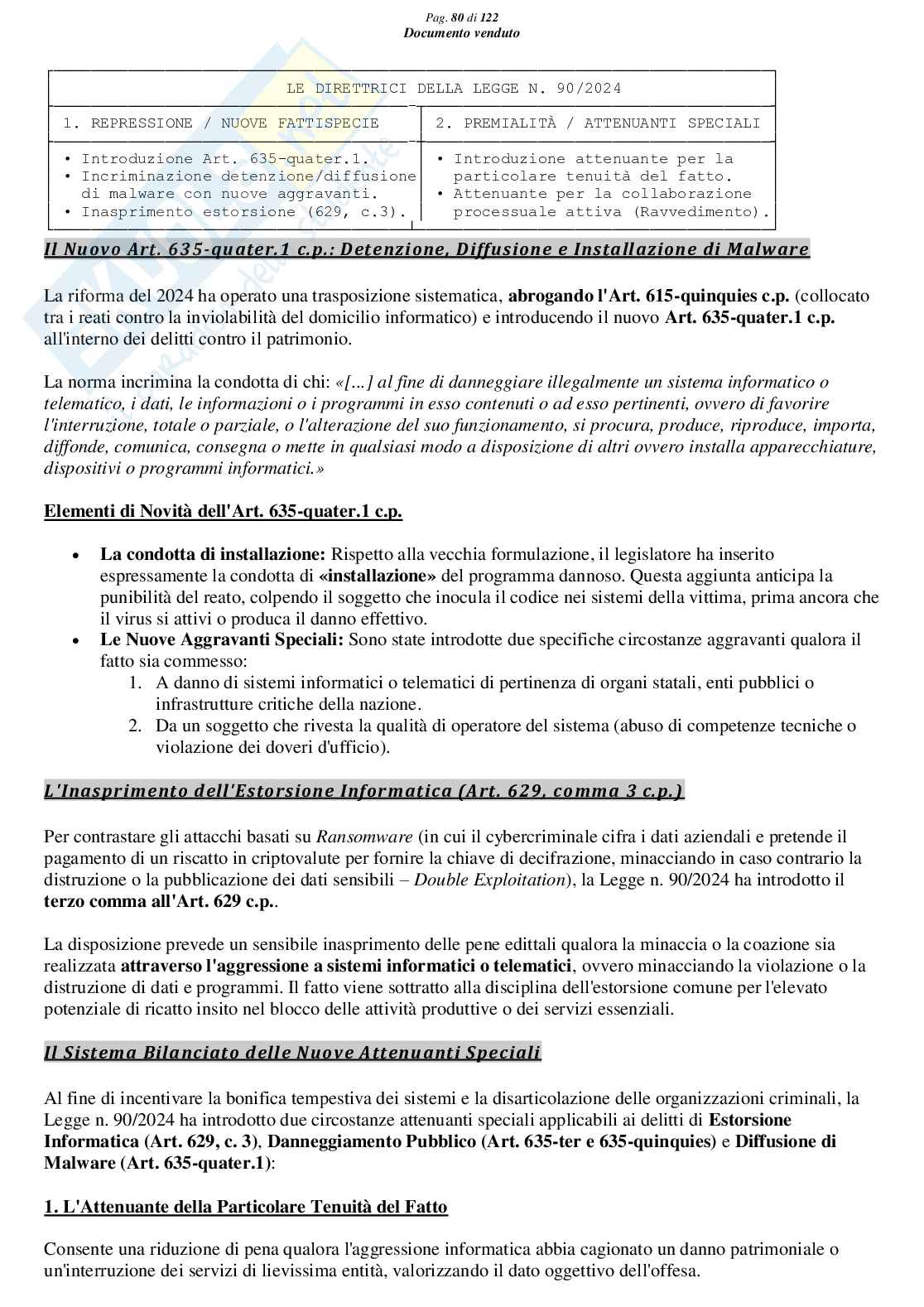 Riassunto esame Diritto Penale, Prof. Marra Gabriele, libro consigliato Lineamenti di diritto penale speciale (parte delitti contro il patrimonio), Seminara, Bartoli, Pellissaro Pag. 81