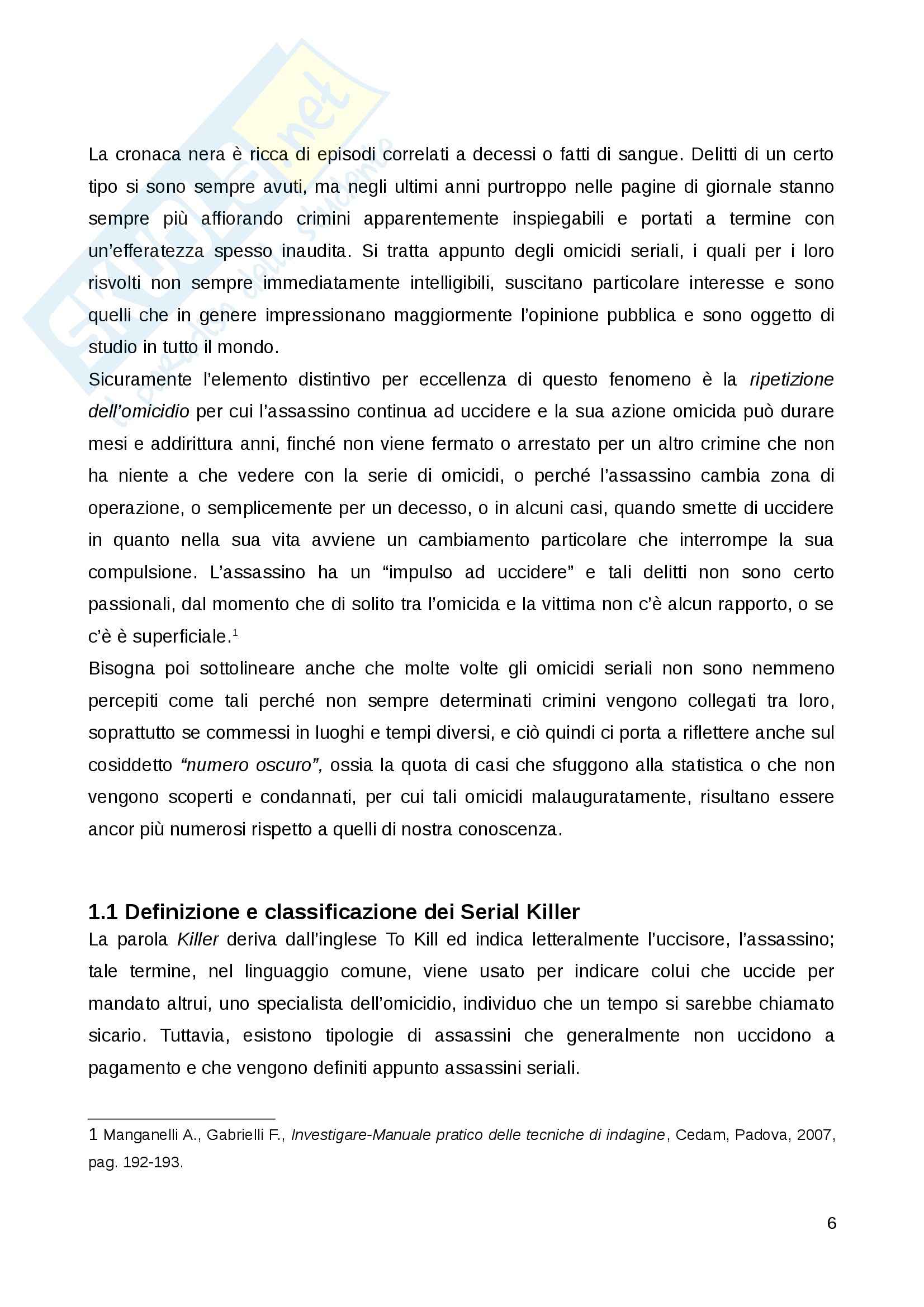 Psicologia - serial killer Pag. 6