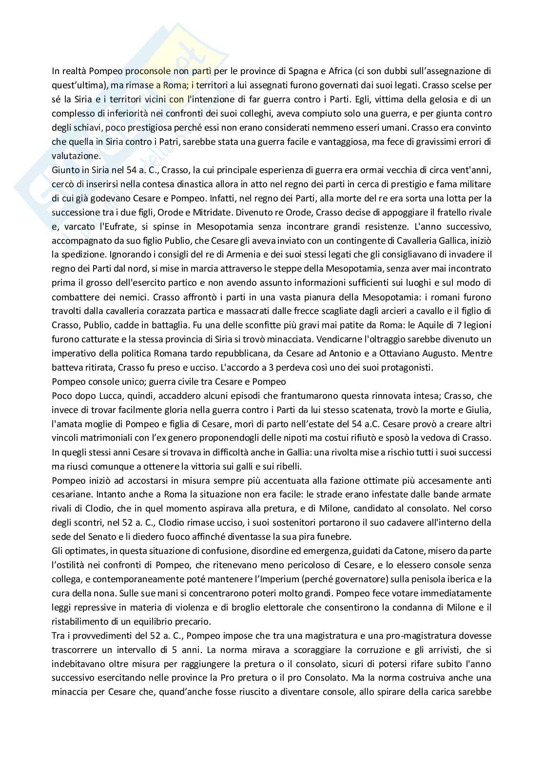 Riassunto esame Storia romana 1, Prof. Floris Piergiorgio, libro consigliato Storia Romana, Giovanni Geraci, Arnaldo Marcone Pag. 86