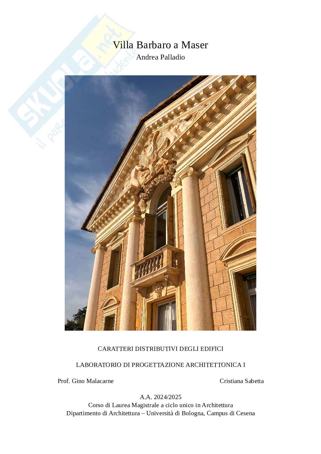 Palladio Pag. 1
