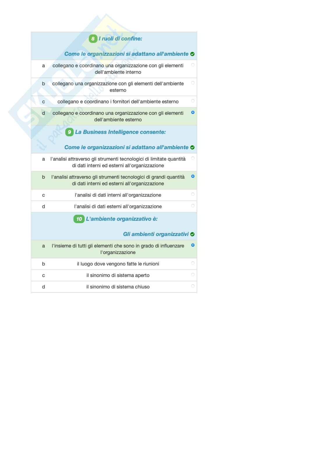 Paniere Comunicazione interna nell'organizzazione aziendale Pag. 11