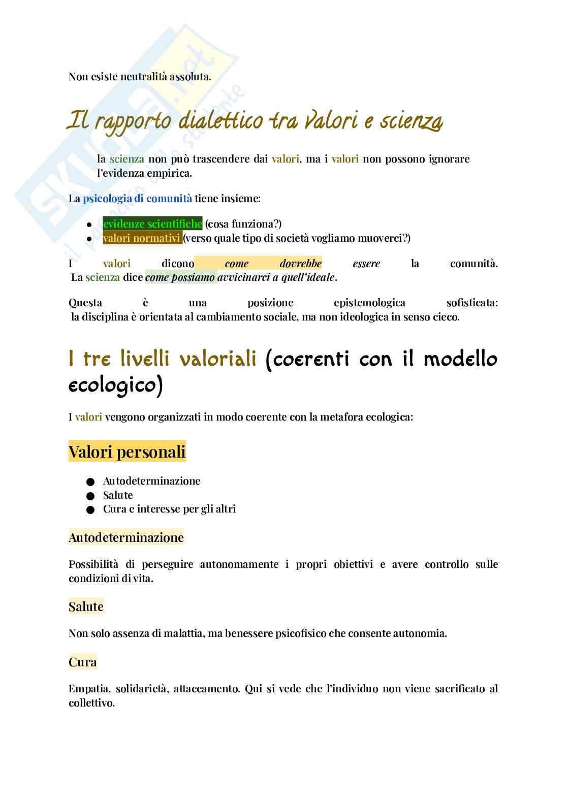 Fondamenti psicologia di comunità Pag. 6