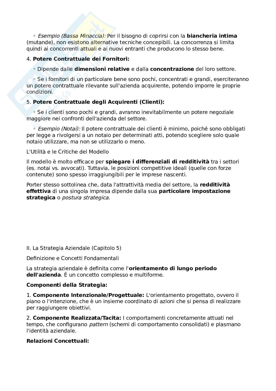 L'ambiente esterno e la strategia aziendale Pag. 2