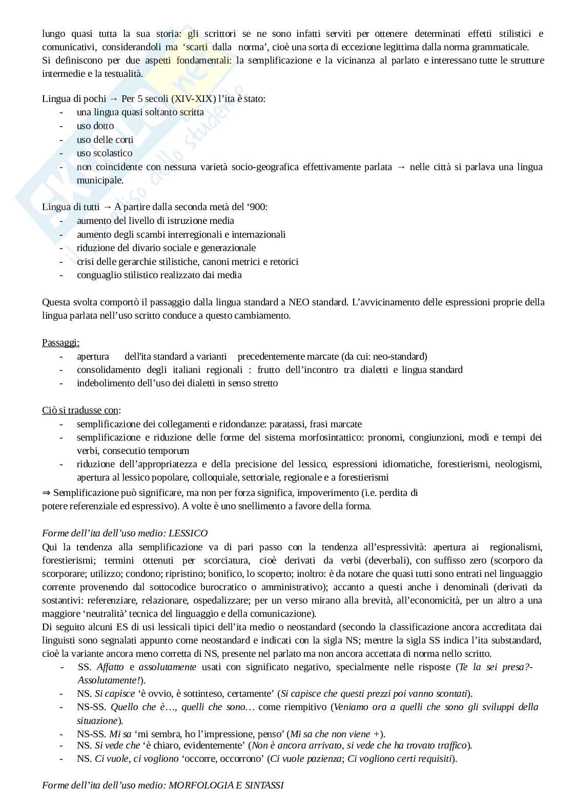 Tecniche espressive dell’italiano - Primo parziale Pag. 16