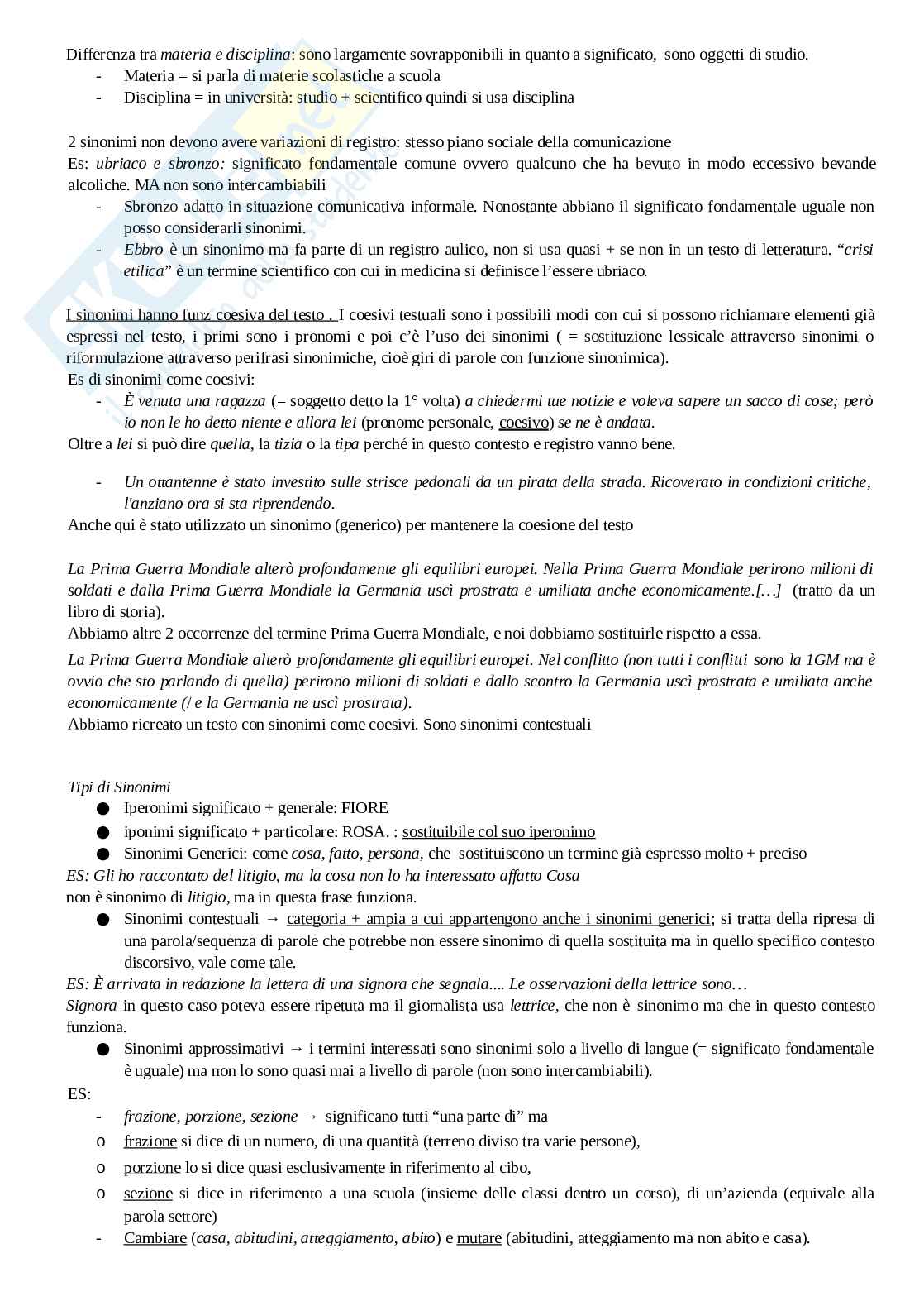 Tecniche espressive dell’italiano - Primo parziale Pag. 6