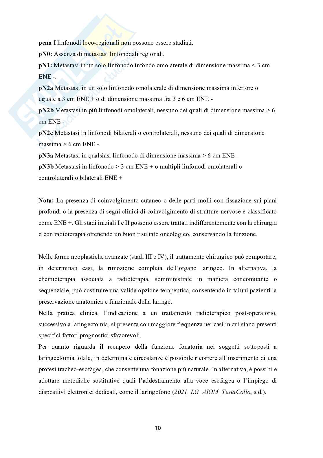 L’importanza della presa in carico logopedica pre-operatoria nella chirurgia ricostruttiva della laringe: dalla revisione della letteratura alla creazione di un protocollo aziendale Pag. 11