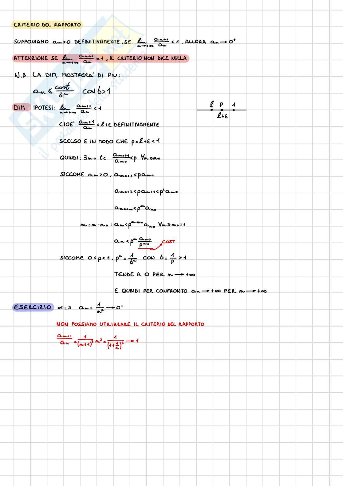 Analisi e geometria I - Successioni Pag. 16