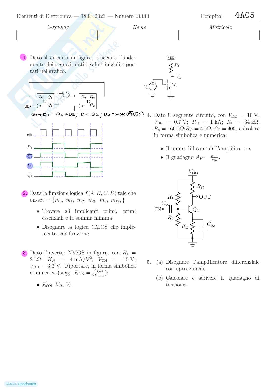 Prove svolte Elettronica Pag. 21