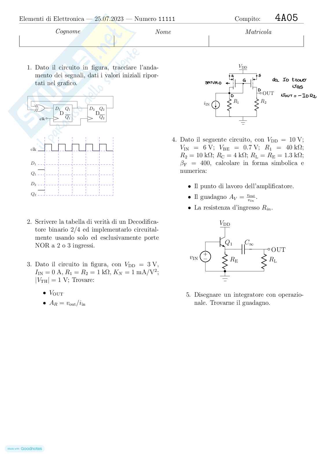 Prove svolte Elettronica Pag. 26