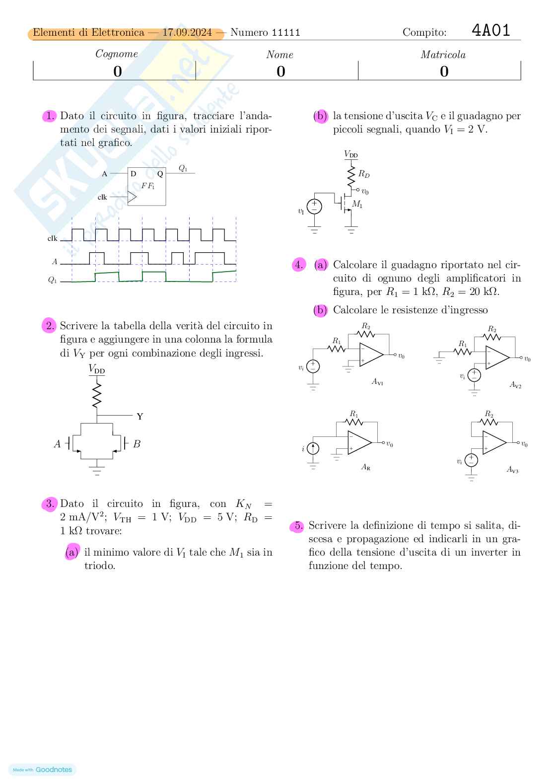 Prove svolte Elettronica Pag. 6